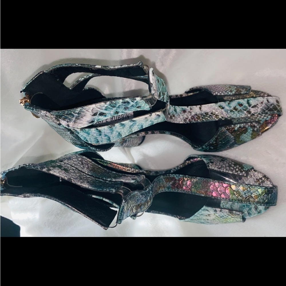 Multicolor Snakeskin Women's Heels